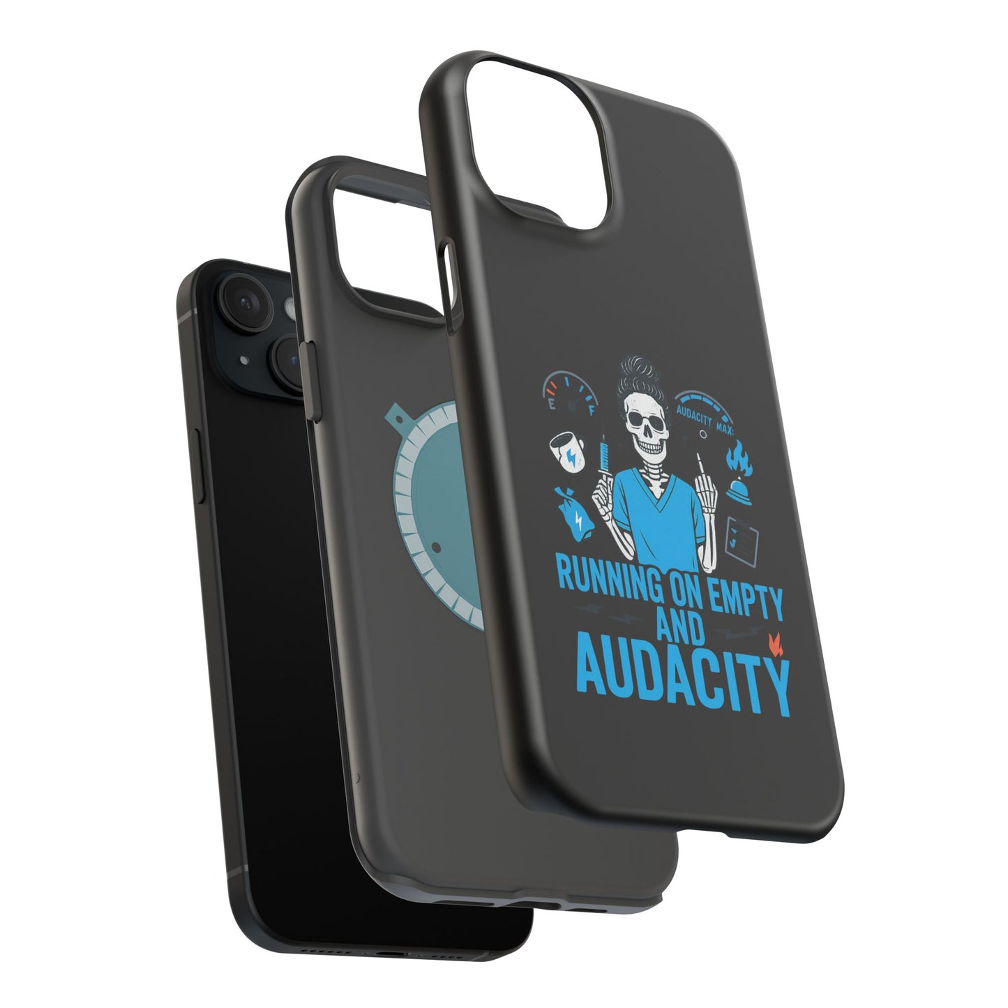 “Running on Empty and Audacity” – Nurse Chaos Phone Case