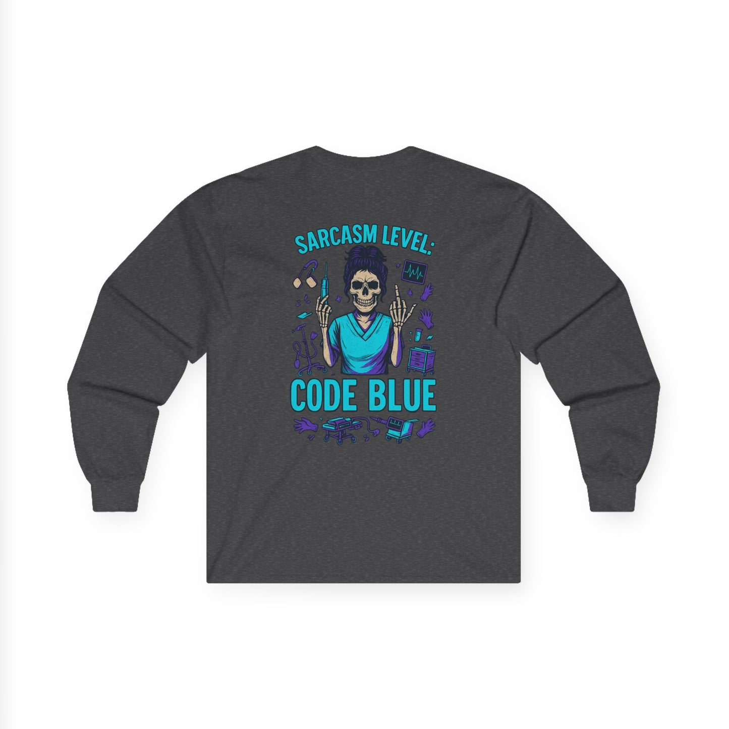 Sarcastic Skull Long Sleeve Tee - Comfortable Humor Shirt for Casual Wear, Gifts for Friends, Sarcastic Shirt, Fall Fashion, Halloween [...]