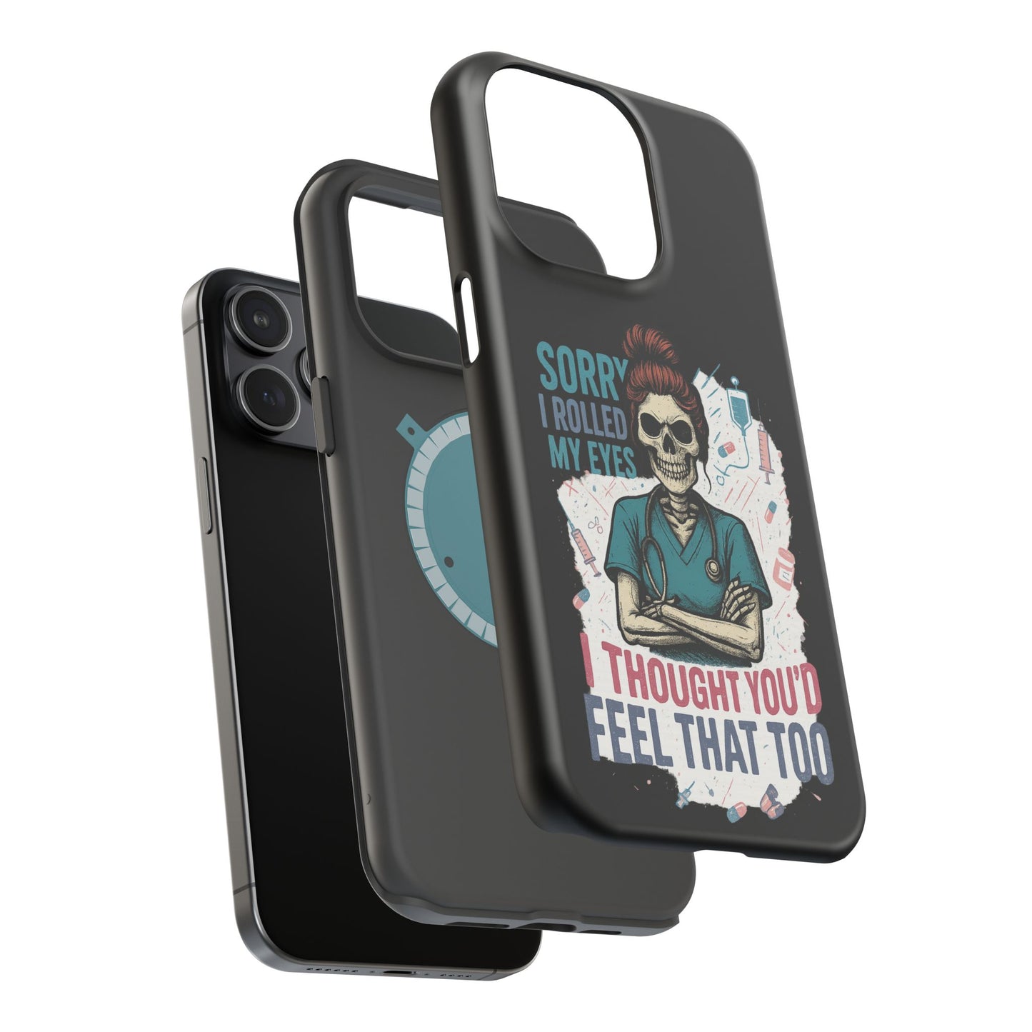 Funny Nurse Phone Case - Magnetic Tough Cases for Healthcare Workers, Gift for Nurses, Medical Humor, Halloween Accessory, Nurse [...]