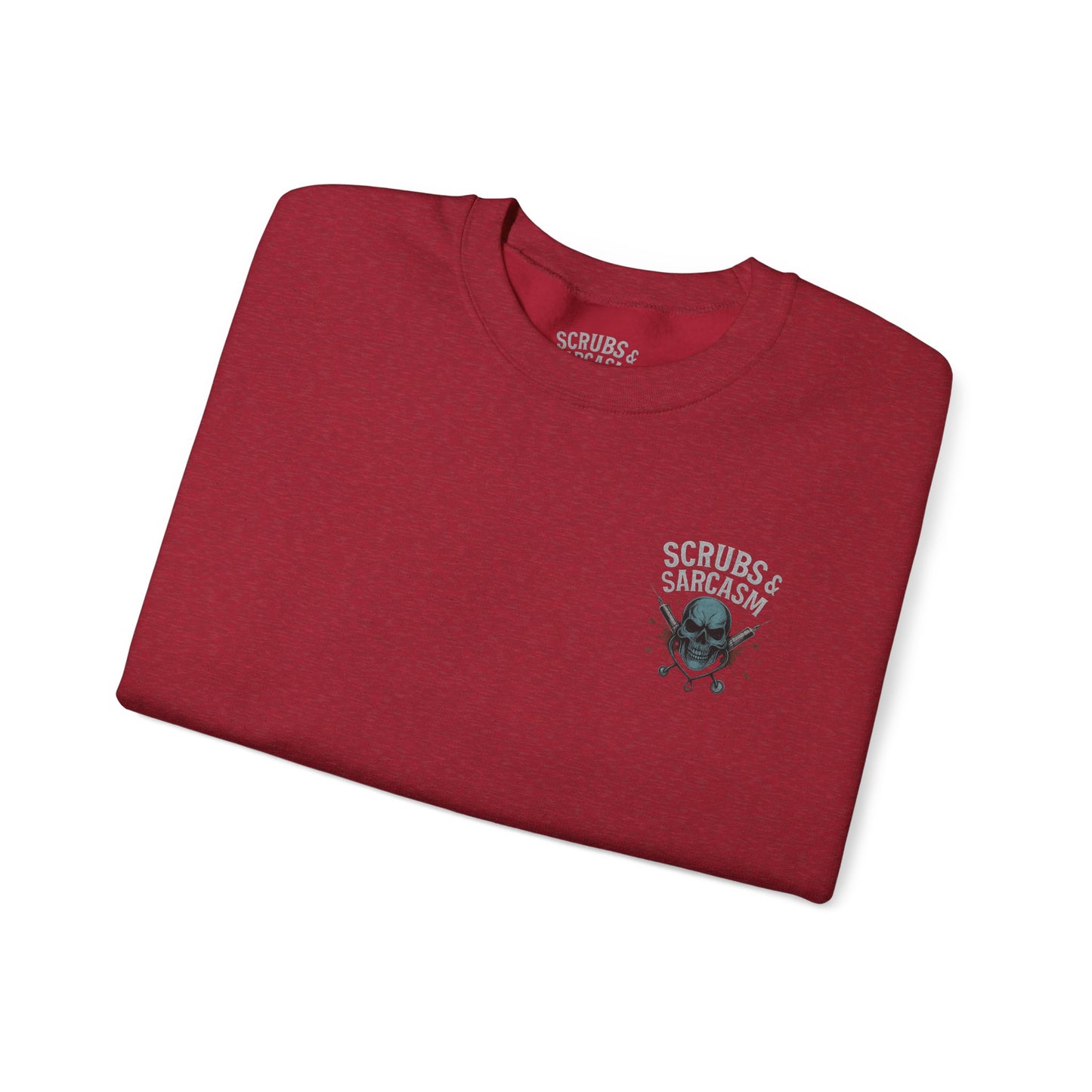 “Fluent in Sarcasm, IV Drips, and Bad Decisions” – Burnout Nurse Sweatshirt