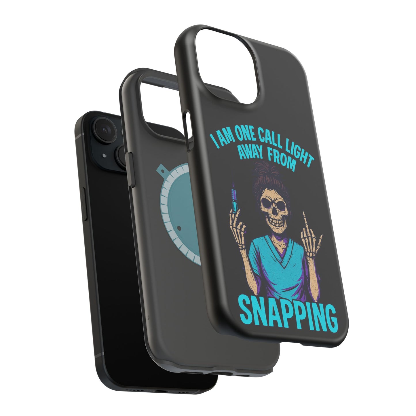 Mobile Phone Case, Funny Phone Cover, Gift for Nurses, Halloween Accessory, Skull Design