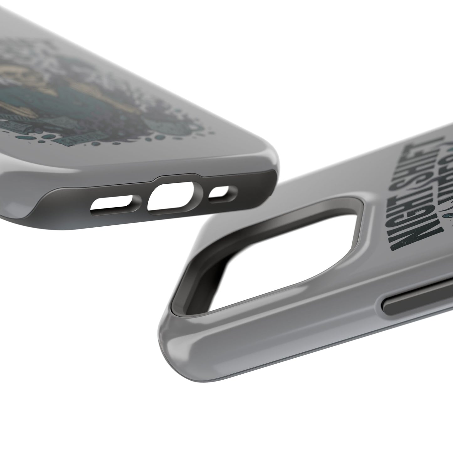“Night Shift Vibes” – Bright & Chaotic Nurse Phone Case