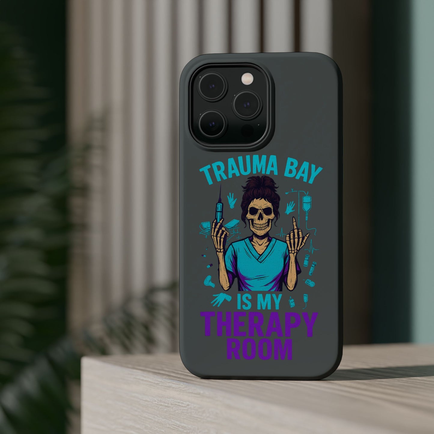 Magnetic Phone Case: Trauma Bay Is My Therapy Room - Perfect for Medical Professionals, Gifts for Nurses[...]