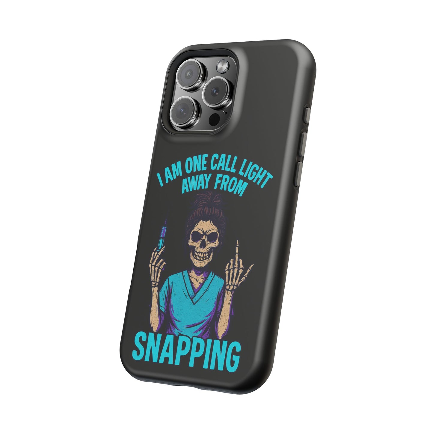 Mobile Phone Case, Funny Phone Cover, Gift for Nurses, Halloween Accessory, Skull Design