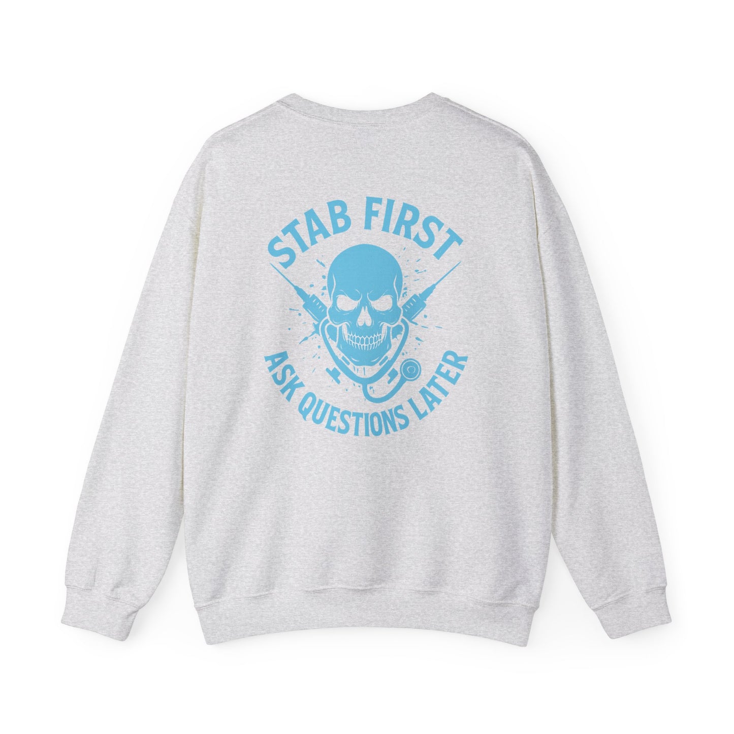 Skull Graphics Sweatshirt - Trendy Unisex Crewneck, Casual Streetwear, Gift for Him/Her, Halloween Apparel, Edgy Outfit