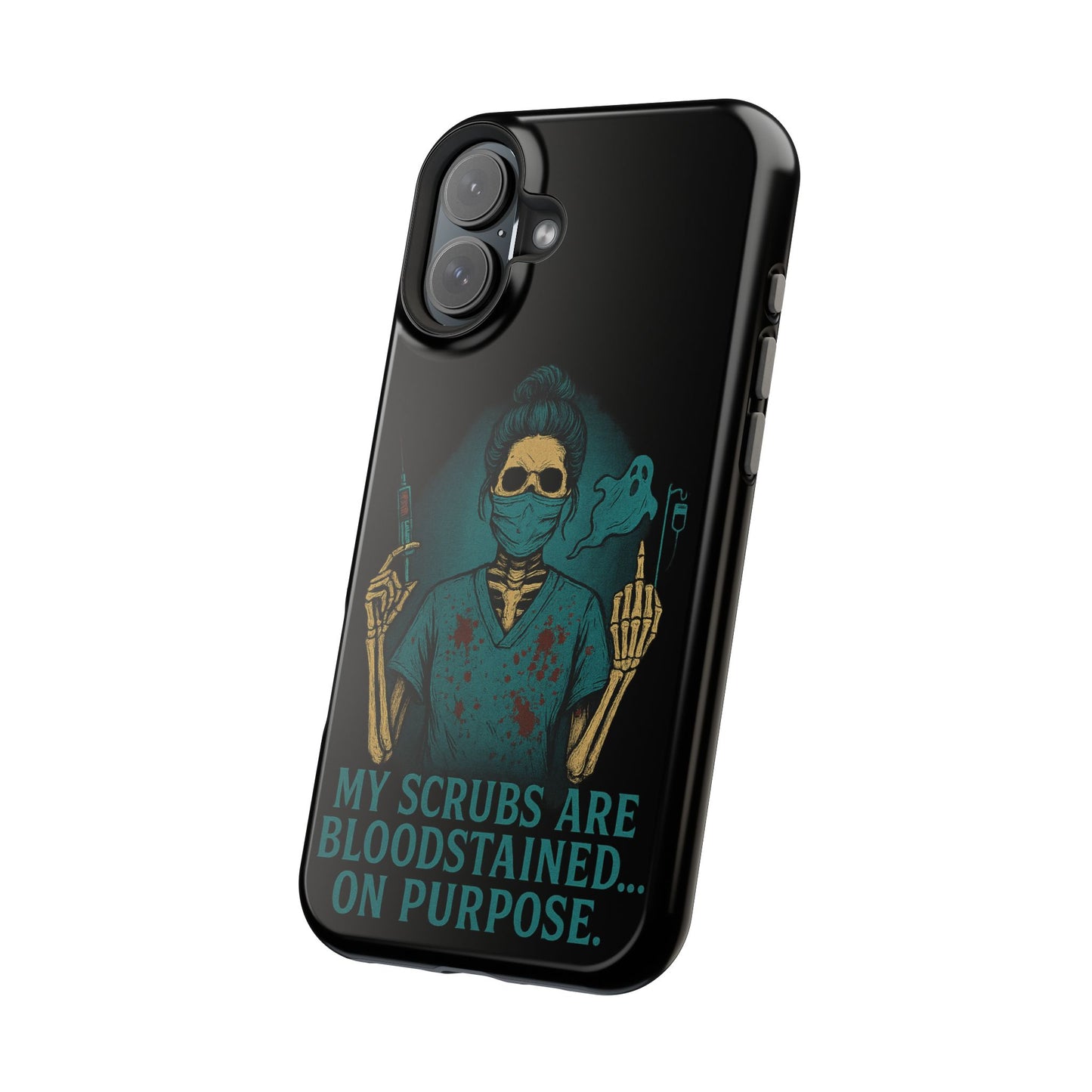 Gothic Nurse Phone Case – My Scrubs Are Bloodstained, Halloween Gift, Medical Humor, Nurse Appreciation, Skull Design, Stylish Tech [...]