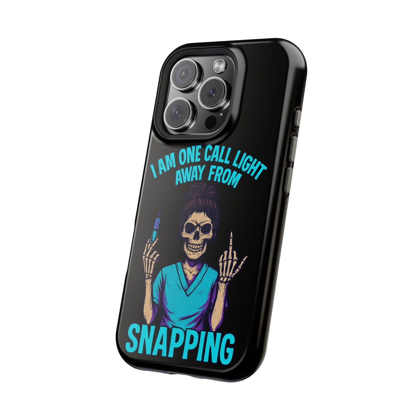 Mobile Phone Case, Funny Phone Cover, Gift for Nurses, Halloween Accessory, Skull Design