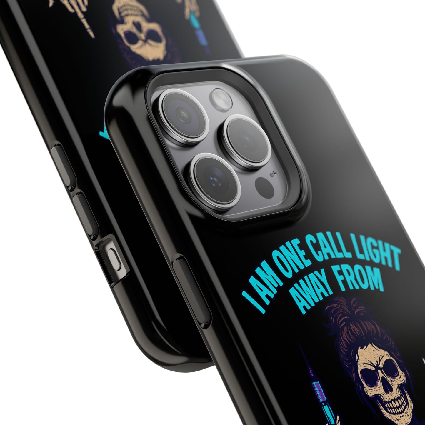 Mobile Phone Case, Funny Phone Cover, Gift for Nurses, Halloween Accessory, Skull Design