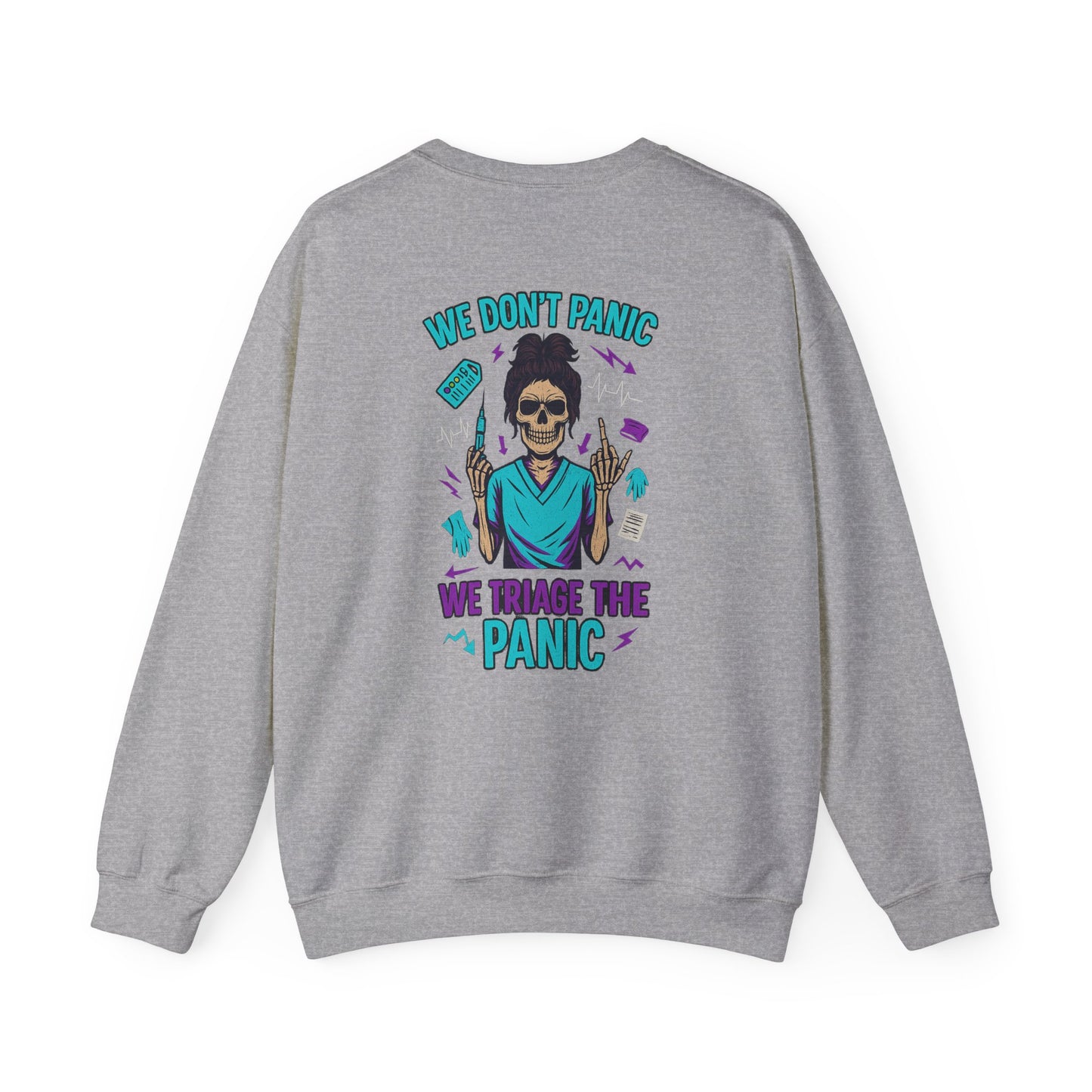 Vintage-Inspired Graphic Crewneck Sweatshirt, Unisex Sweatshirt, Halloween Sweatshirt, Gifting for Healthcare Workers, Motivational [...]