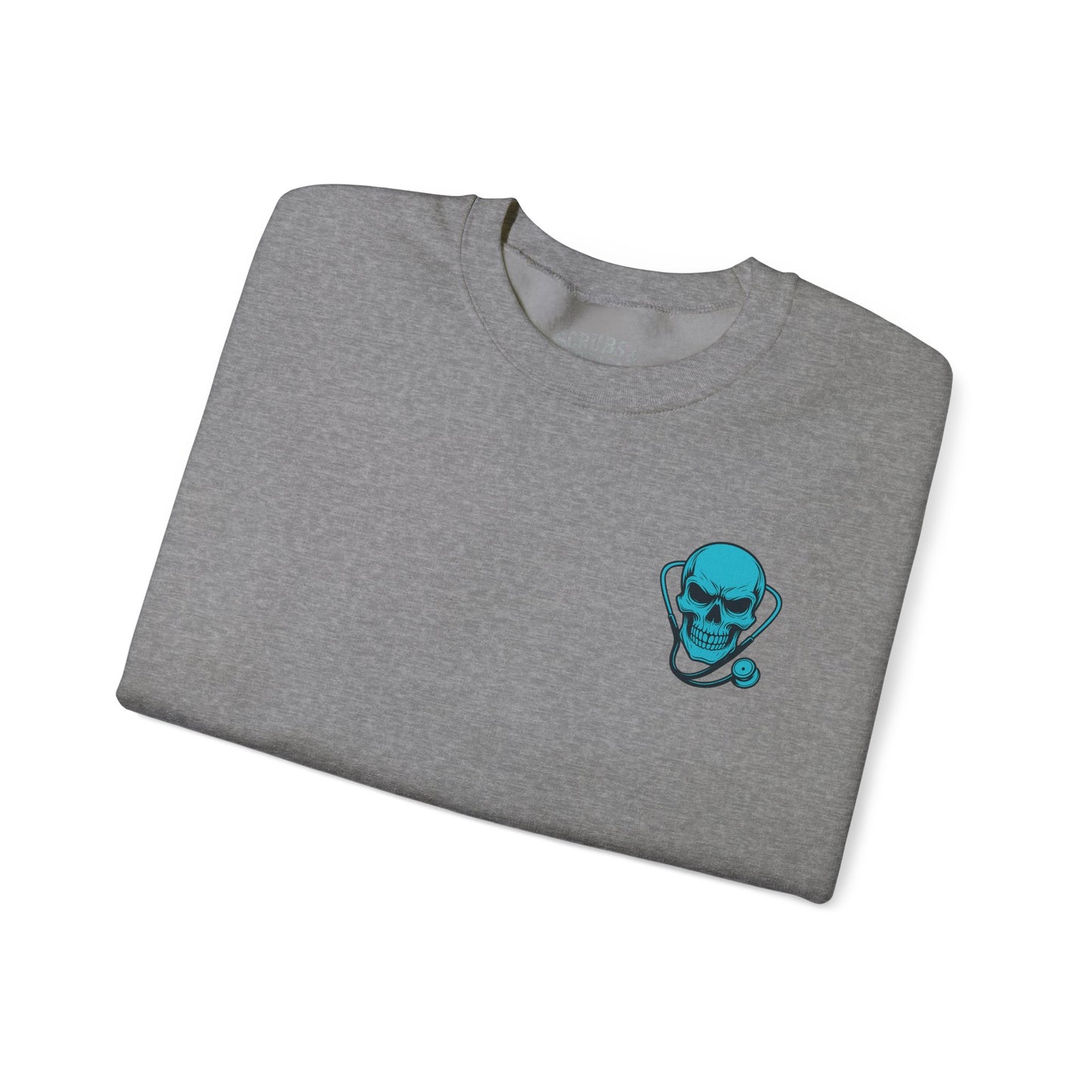 Skull Graphics Sweatshirt - Trendy Unisex Crewneck, Casual Streetwear, Gift for Him/Her, Halloween Apparel, Edgy Outfit