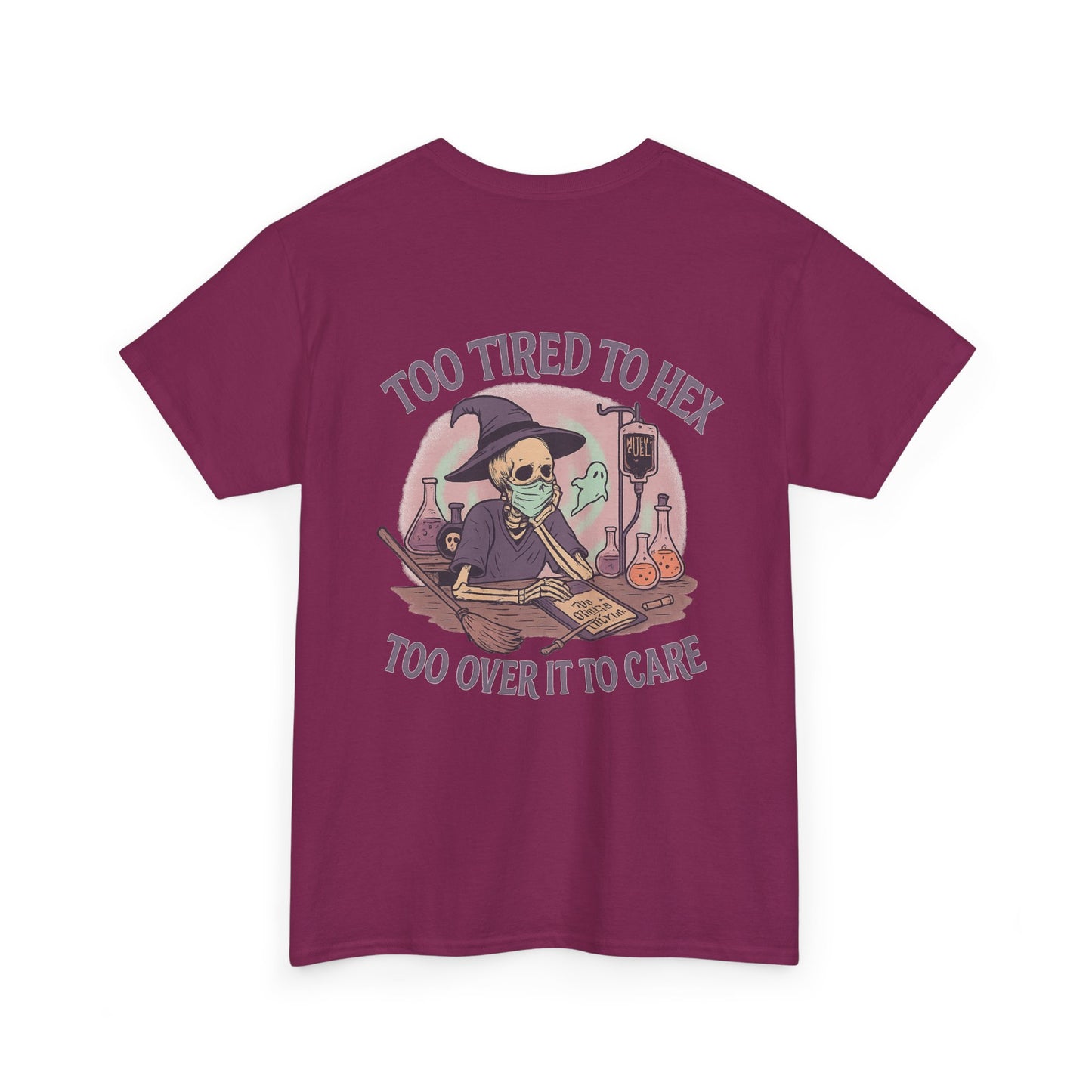 Too Tired to Hex Unisex Heavy Cotton Tee | Witchy T-Shirt | Perfect for Halloween, Casual Wear, Gift for Witches, Fun Graphic Tee, [...]