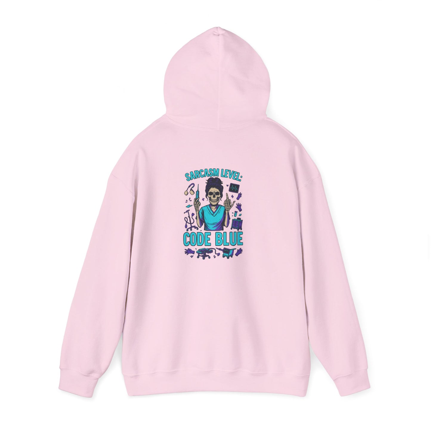 Code Blue Unisex Hoodie, Cozy Sweatshirt, Casual Wear, Gift for Nurses, Halloween Apparel