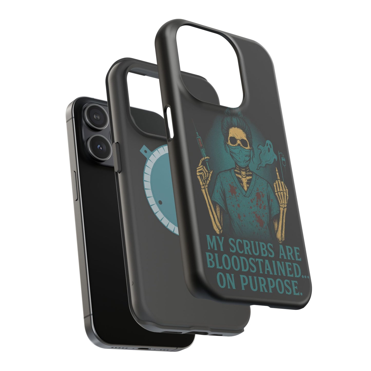 Gothic Nurse Phone Case – My Scrubs Are Bloodstained, Halloween Gift, Medical Humor, Nurse Appreciation, Skull Design, Stylish Tech [...]