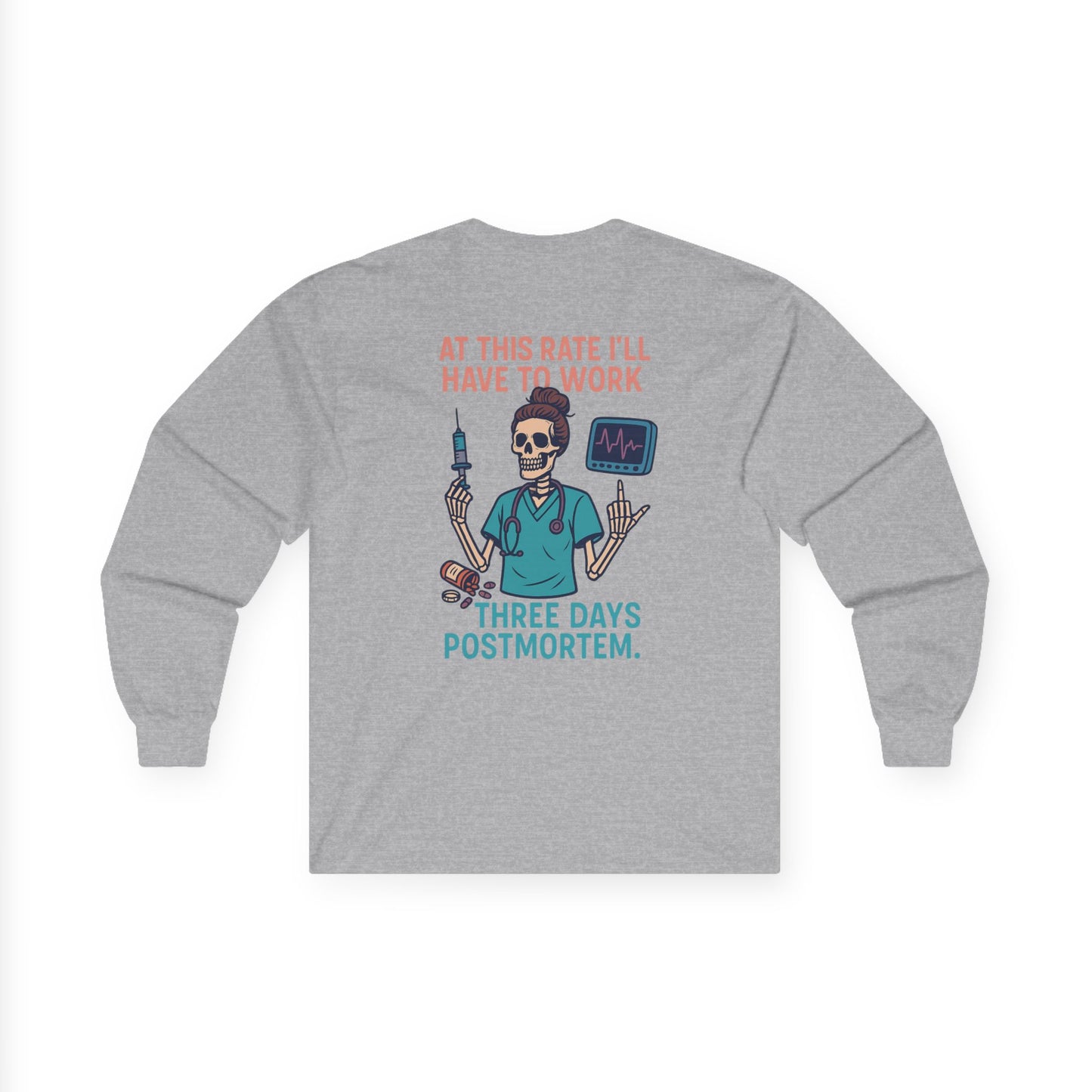 Humorous Medical Long Sleeve Tee, Medical Humor Shirt, Doctor Gift, Nurse Shirt, Halloween Costume Tee, Birthday Gift for Doctors, [...]