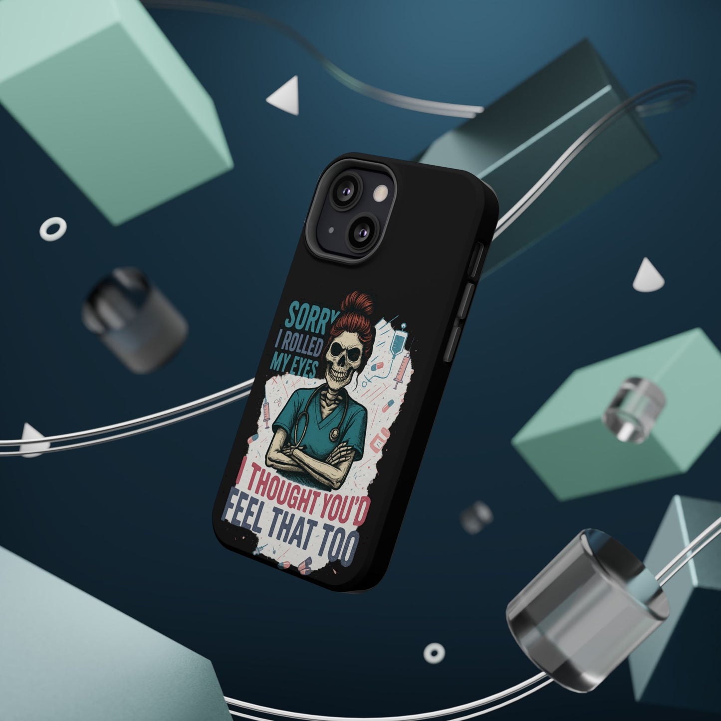 Funny Nurse Phone Case - Magnetic Tough Cases for Healthcare Workers, Gift for Nurses, Medical Humor, Halloween Accessory, Nurse [...]