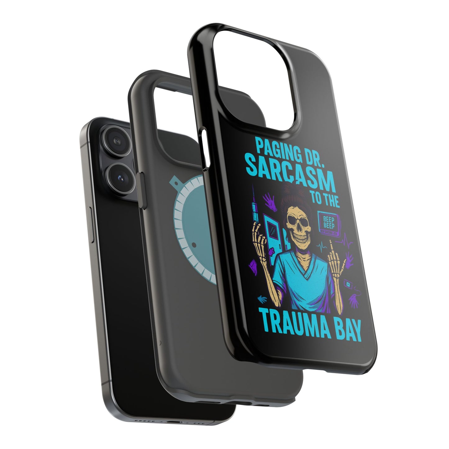 Medical Humor Magnetic Cases - Paging Dr. Sarcasm, Doctor Phone Case, Funny Gift for Nurses, Hospital Staff, Sarcastic Design