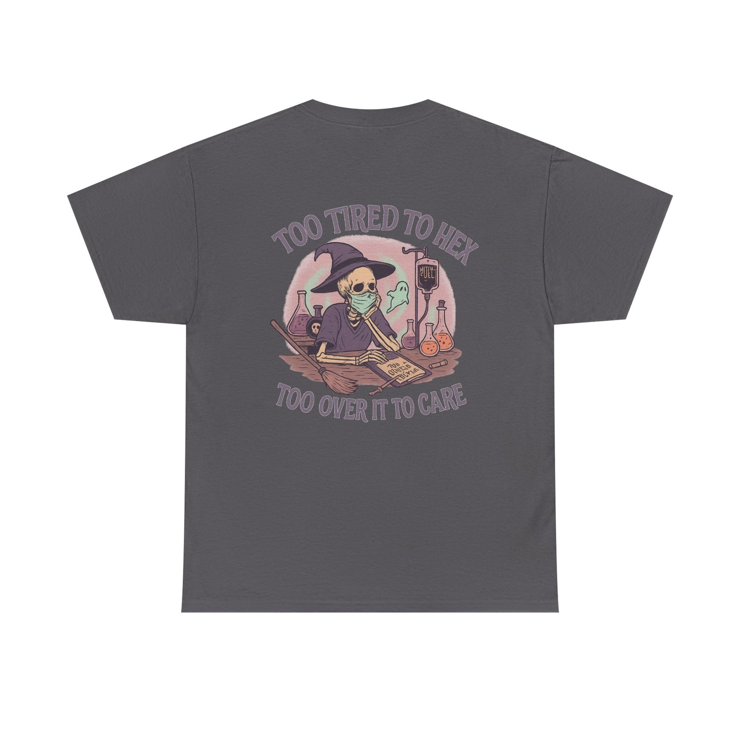 Too Tired to Hex Unisex Heavy Cotton Tee | Witchy T-Shirt | Perfect for Halloween, Casual Wear, Gift for Witches, Fun Graphic Tee, [...]