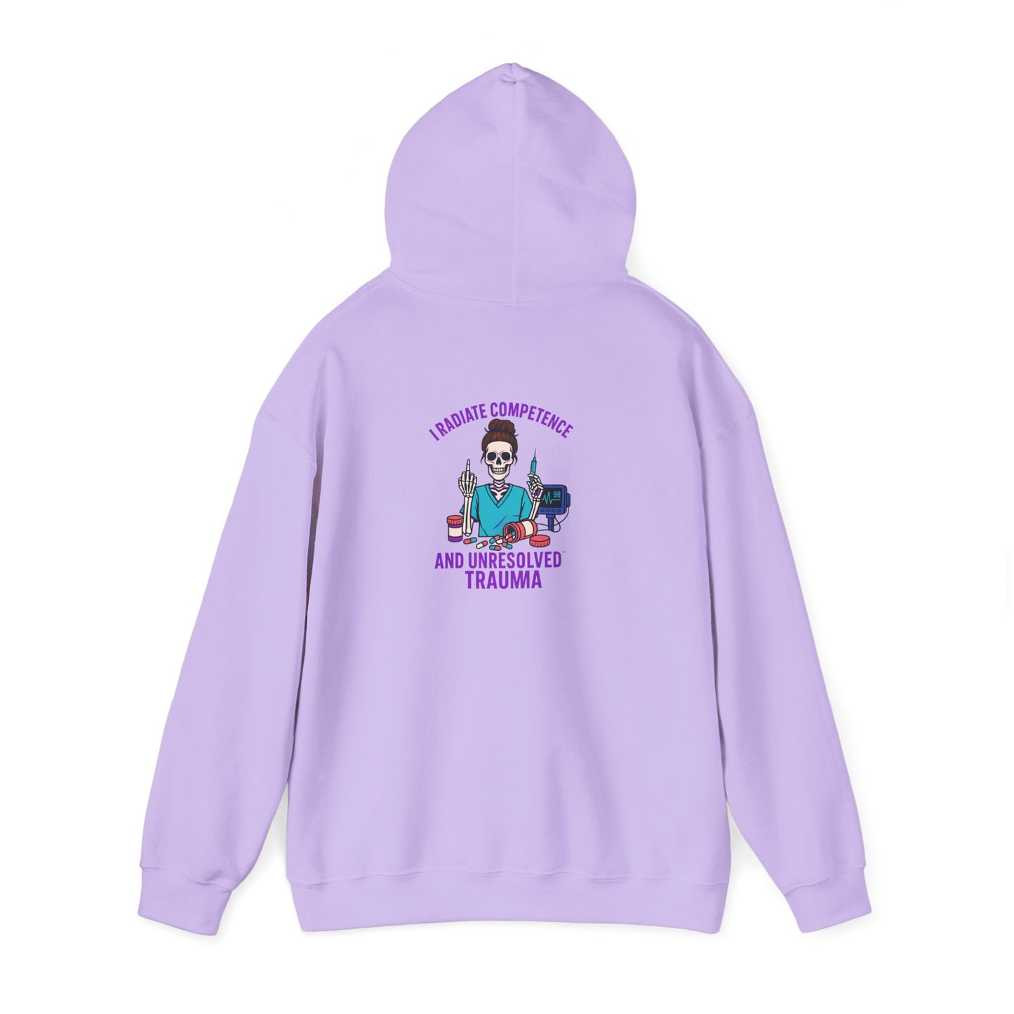 Unisex Heavy Blend Hooded Sweatshirt - Embrace Humor with 'Favorite Things and Unresolved Trauma', Cozy Casual for Everyday Wear, [...]