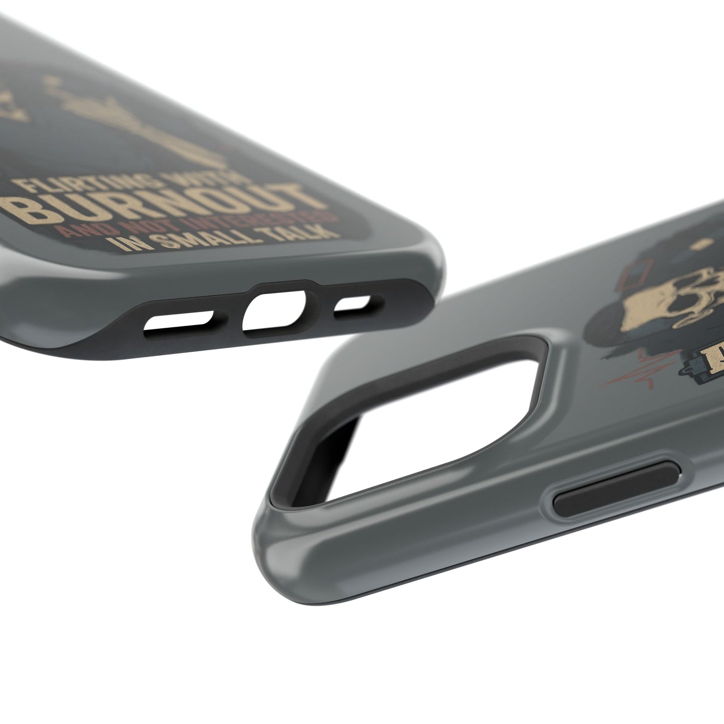 “Flirting With Burnout and Not Interested in Small Talk” – Men’s Nurse Phone Case