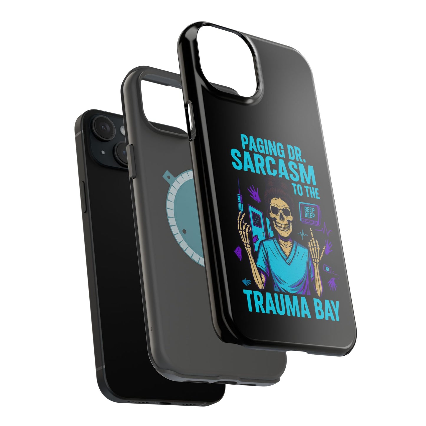 Medical Humor Magnetic Cases - Paging Dr. Sarcasm, Doctor Phone Case, Funny Gift for Nurses, Hospital Staff, Sarcastic Design