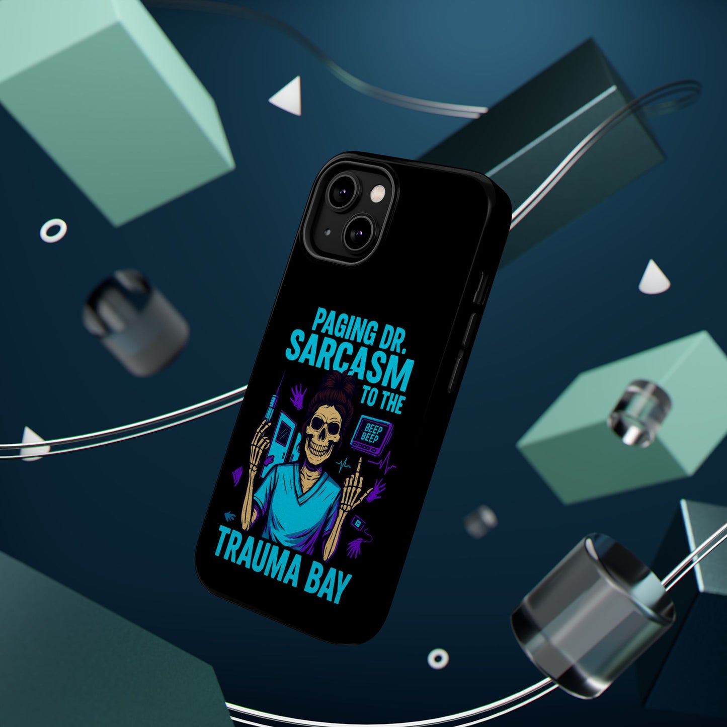 Medical Humor Magnetic Cases - Paging Dr. Sarcasm, Doctor Phone Case, Funny Gift for Nurses, Hospital Staff, Sarcastic Design