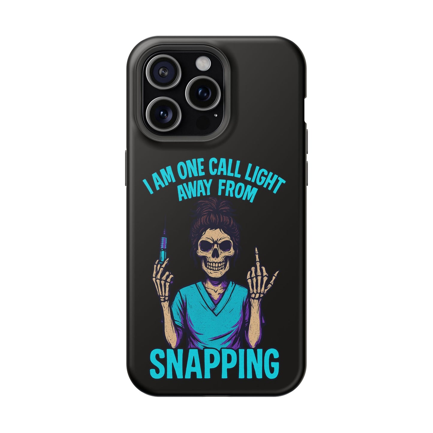 Mobile Phone Case, Funny Phone Cover, Gift for Nurses, Halloween Accessory, Skull Design