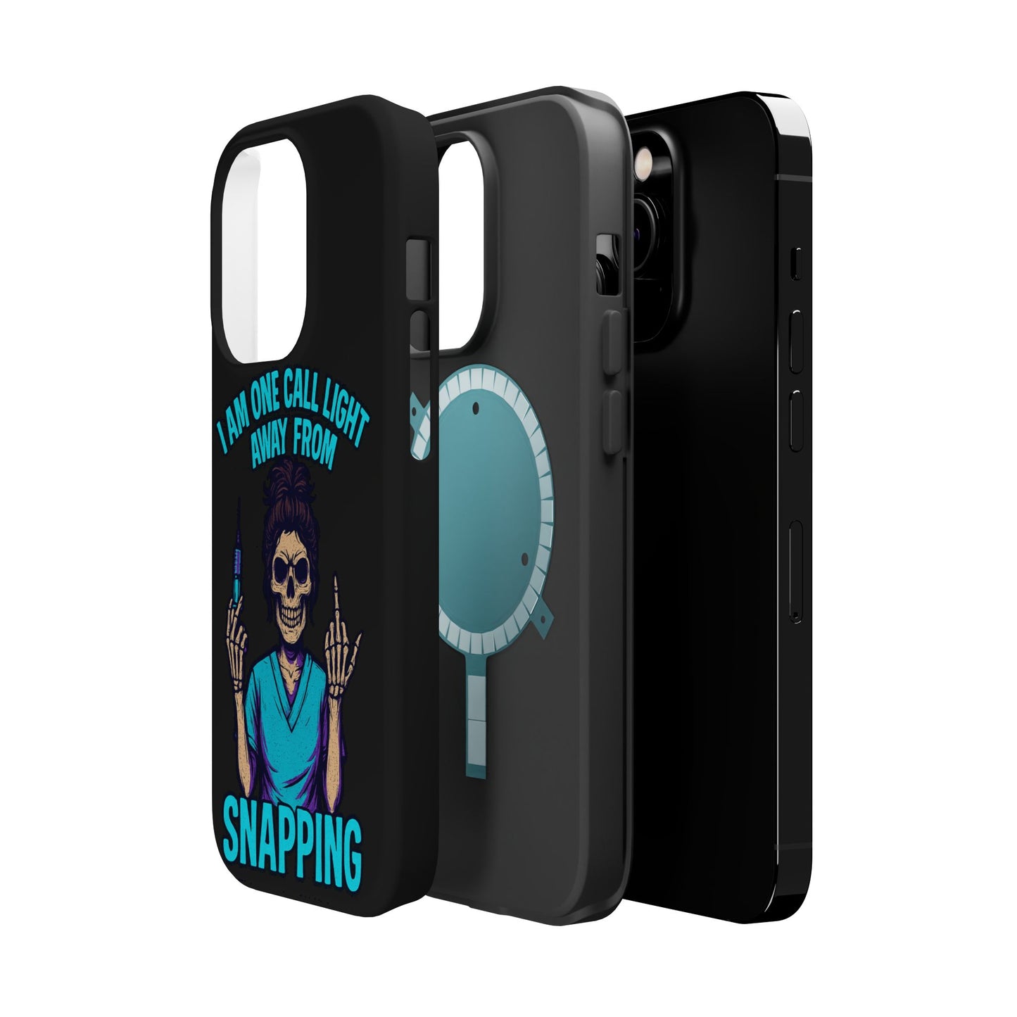 Mobile Phone Case, Funny Phone Cover, Gift for Nurses, Halloween Accessory, Skull Design