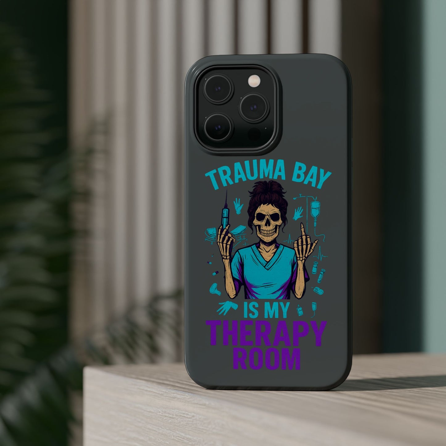Magnetic Phone Case: Trauma Bay Is My Therapy Room - Perfect for Medical Professionals, Gifts for Nurses[...]
