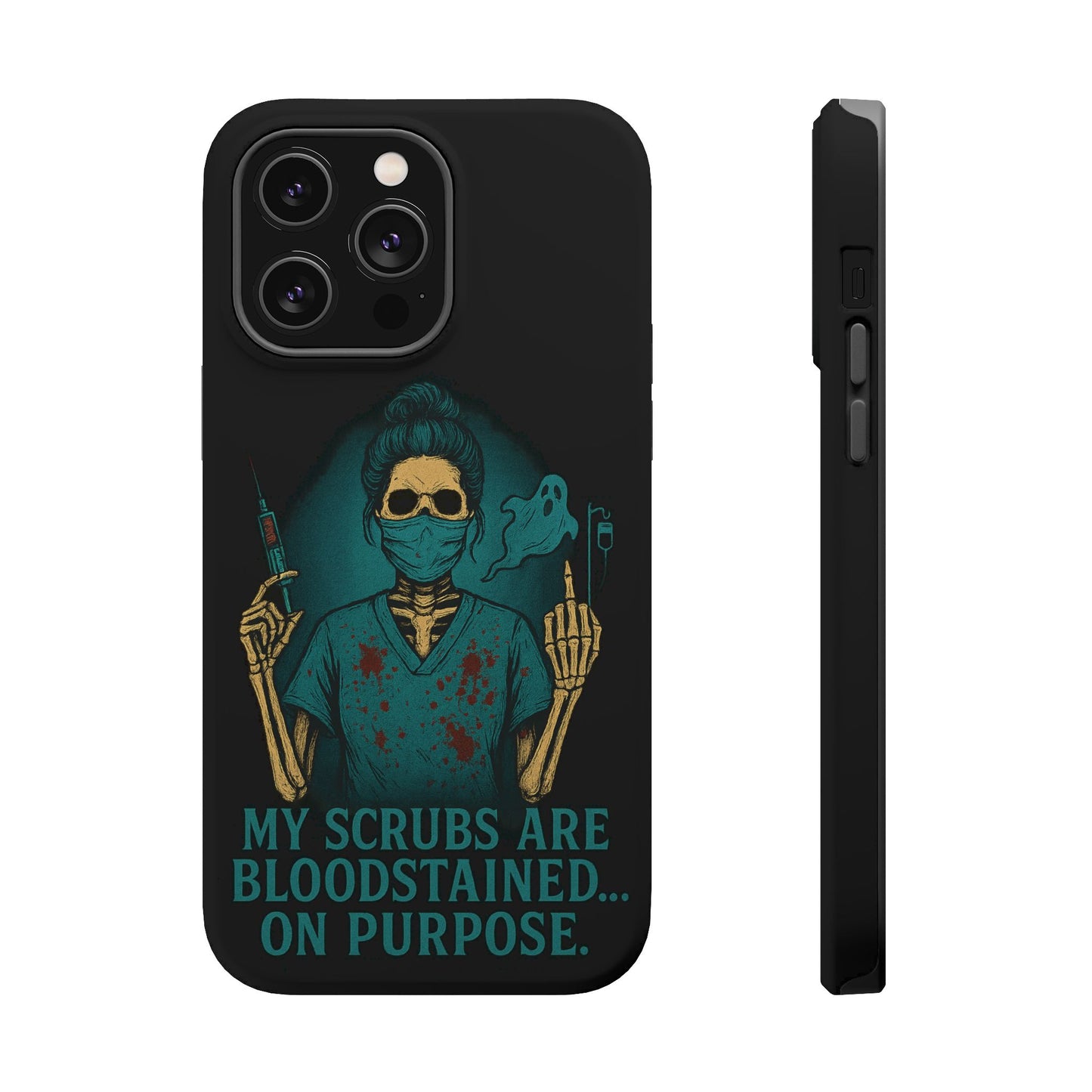 Gothic Nurse Phone Case – My Scrubs Are Bloodstained, Halloween Gift, Medical Humor, Nurse Appreciation, Skull Design, Stylish Tech [...]