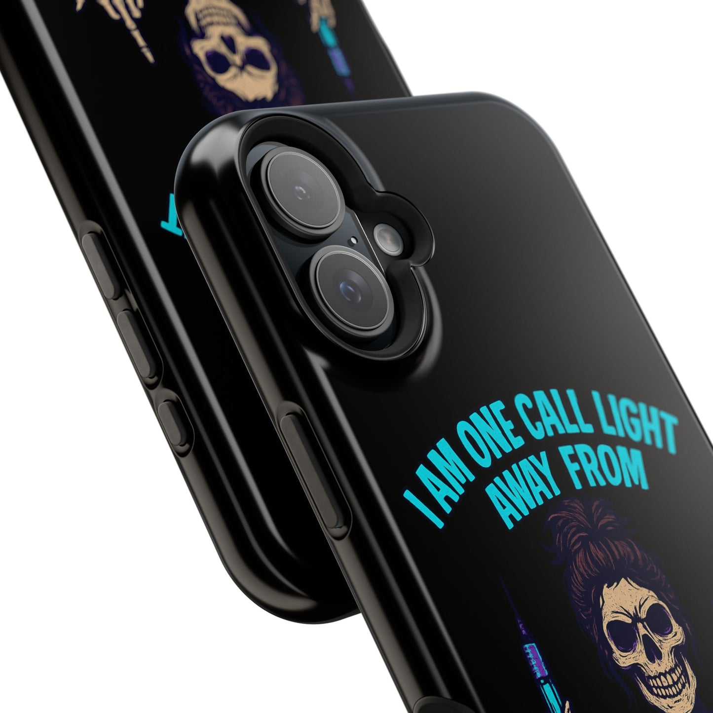Mobile Phone Case, Funny Phone Cover, Gift for Nurses, Halloween Accessory, Skull Design