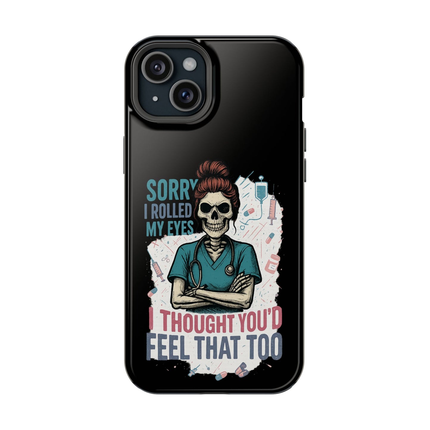 Funny Nurse Phone Case - Magnetic Tough Cases for Healthcare Workers, Gift for Nurses, Medical Humor, Halloween Accessory, Nurse [...]
