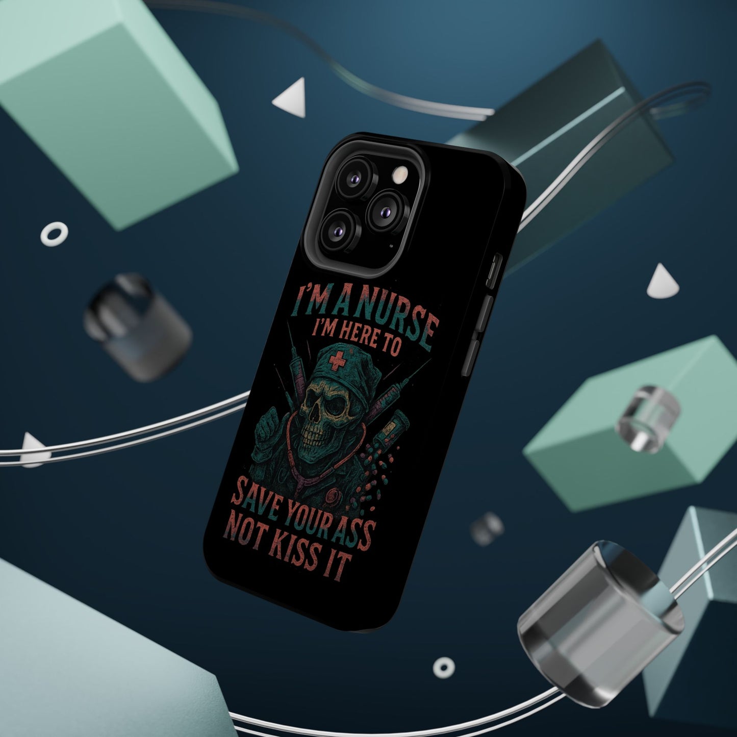 Nurse Humor Phone Case - Magnetic Tough Cases for Healthcare Professionals, Funny Nurse Gifts, Medical Gear, Supportive Nurse Accessories