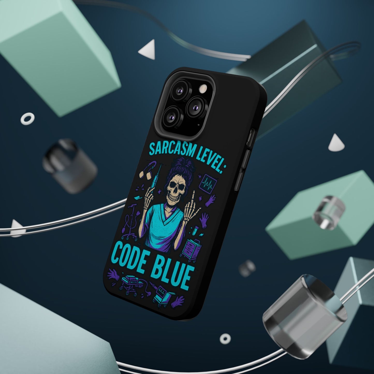 Sassy Medical Humor Phone Case - Sarcasm Level: Code Blue, Nurse Gift, Healthcare Humor, Medical Professional Accessory, Unique Phone Cover