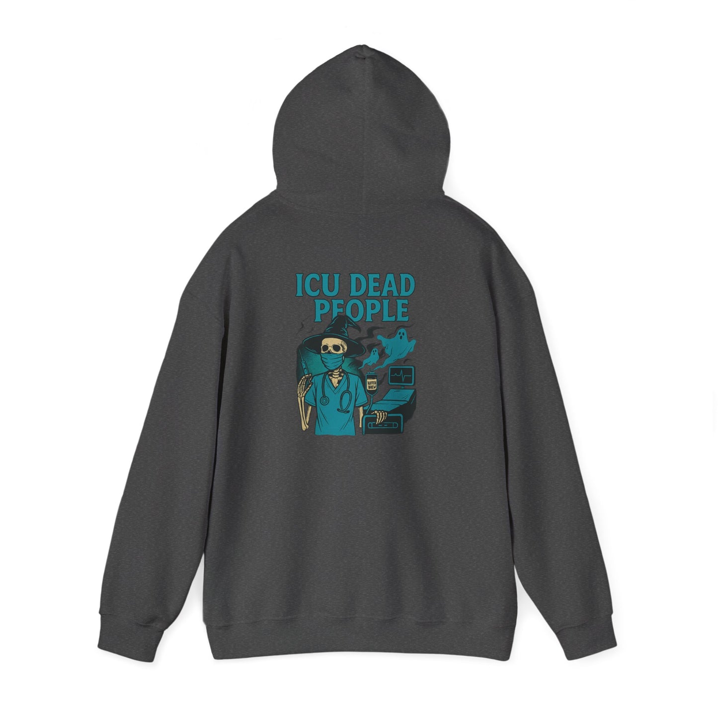 Funny ICU Dead People Hoodie, Healthcare Humor Sweatshirt, Gifts for Medical Workers, Nurse Appreciation, Casual Wear