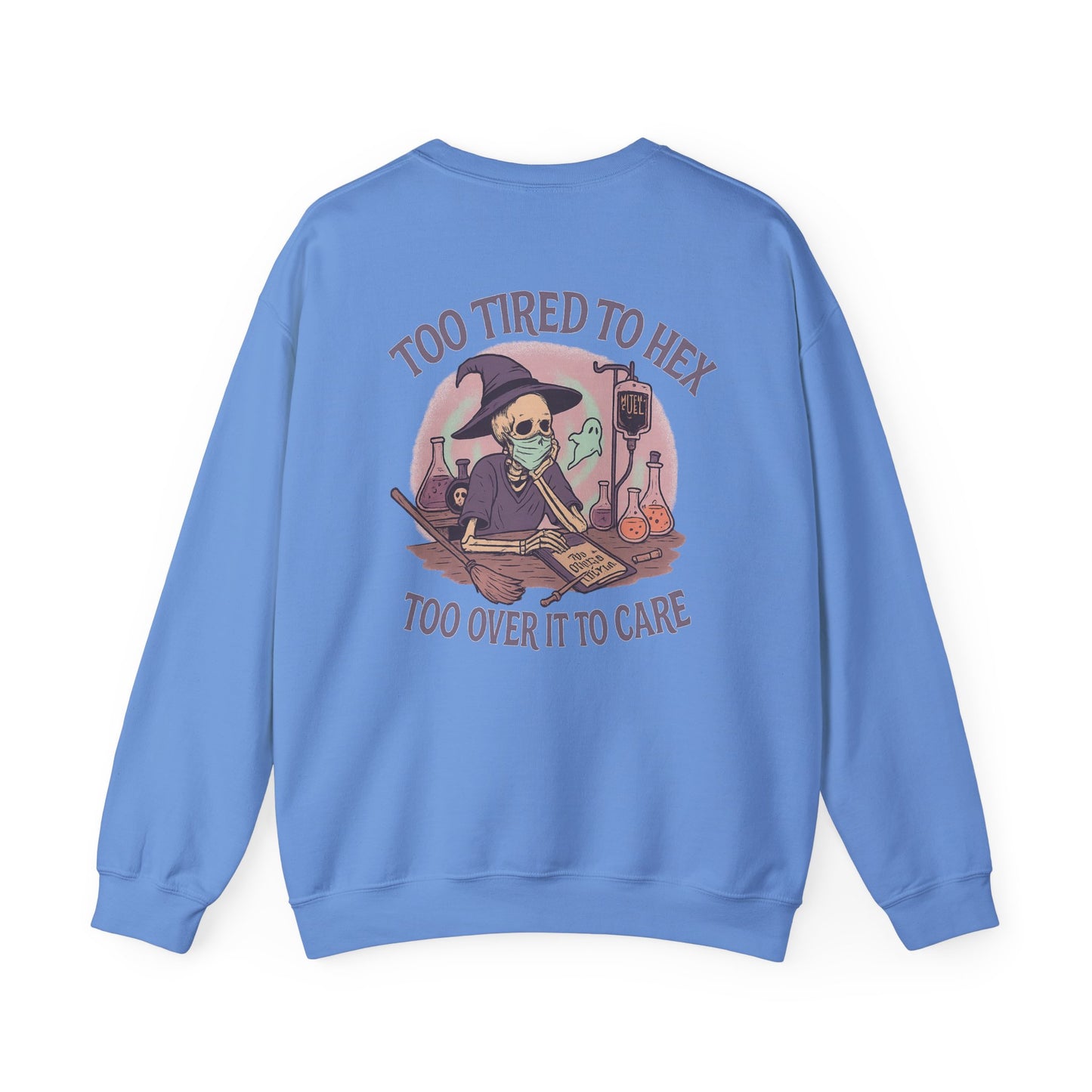 Too Tired to Hex Sweatshirt | Unisex Heavy Blend Crewneck | Witchy Graphic Sweater for Halloween | Perfect Gift for Her | Cozy Casual [...]
