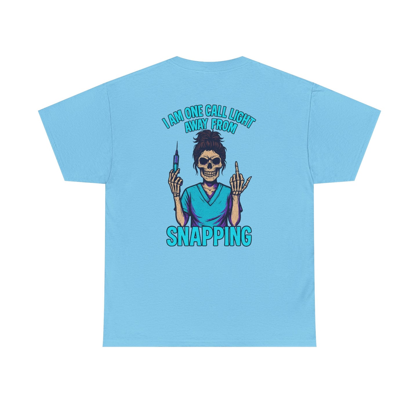 Skeleton Nurse Tee, Fun Graphic Tee, Unisex Cotton T-Shirt, Halloween Costume Shirt, Nurse Appreciation Gift, Medical Humor Outfit