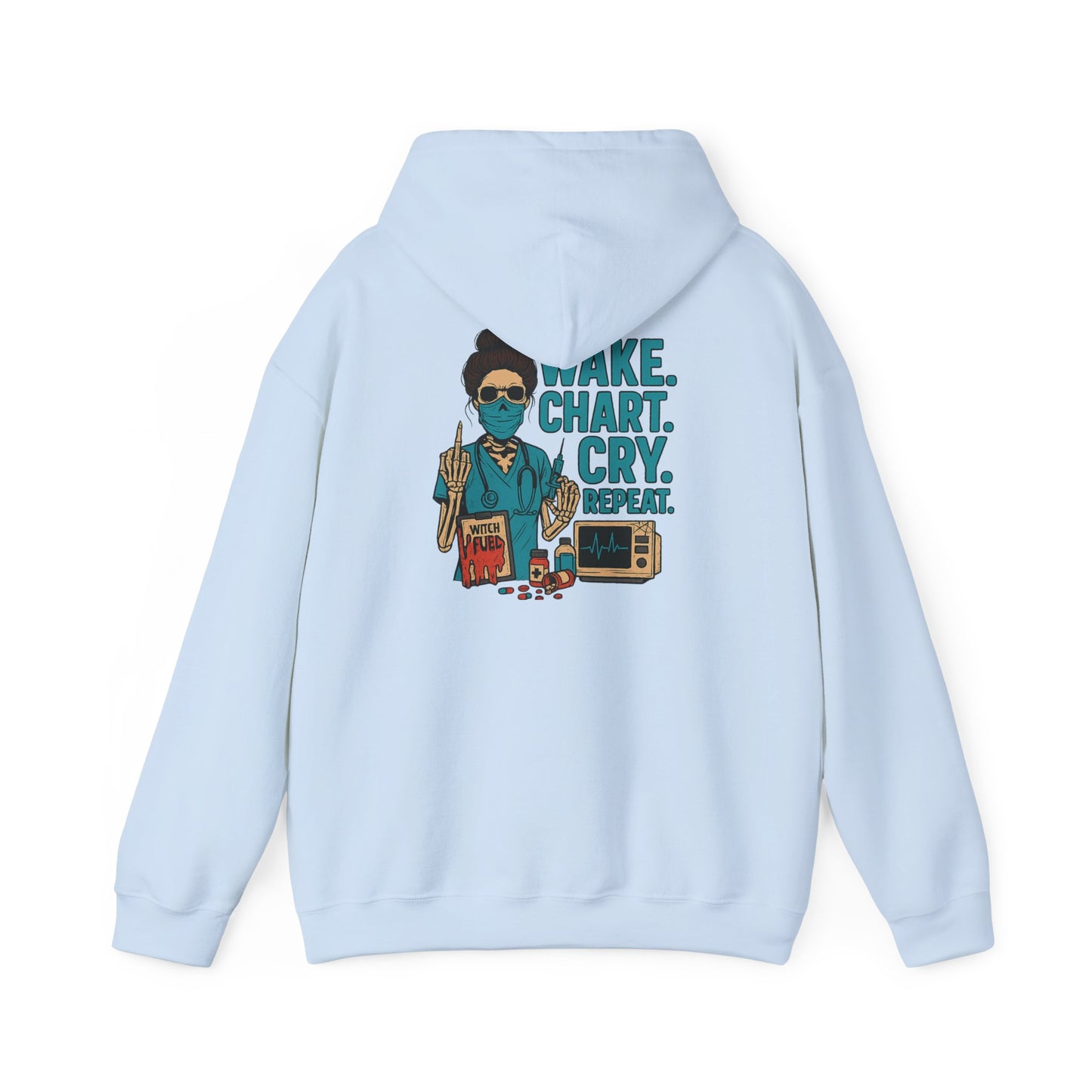 Creative Artist's Hoodie: Make. Chart. Cry. Repeat. - Unisex Heavy Blend Sweatshirt