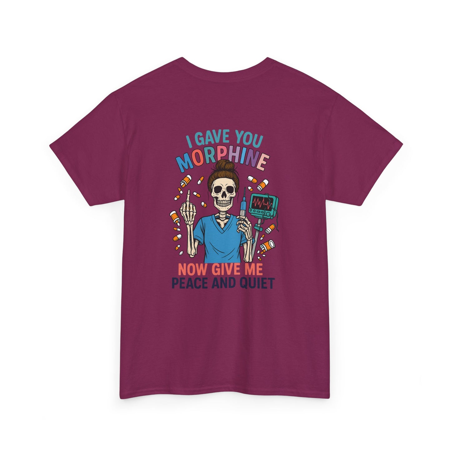 Skull Graphic Tee, Funny T-Shirt for Halloween, Unisex Cotton Shirt, Gift for Med Students, Unique Casual Wear