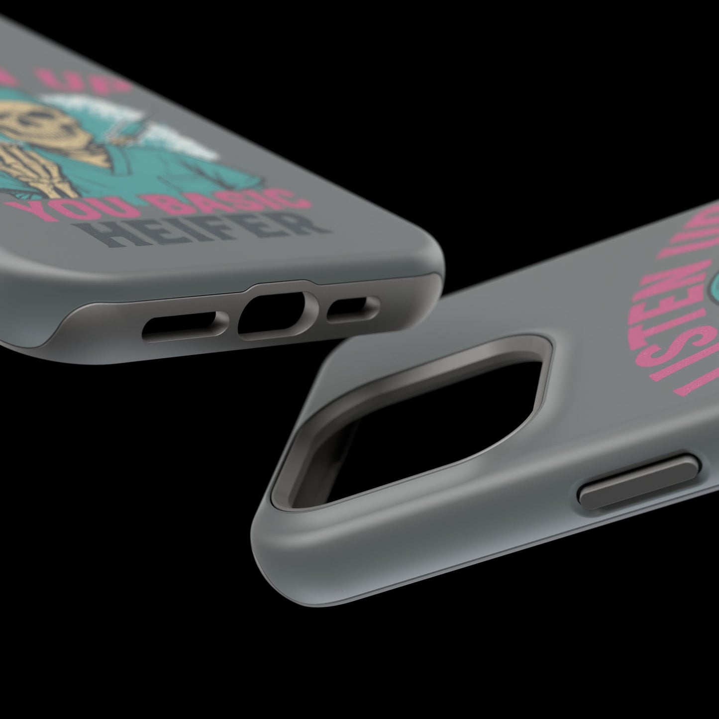Edgy Nurse Phone Case, Gift for Healthcare Workers, Skull Design Case, Halloween Accessories, Trendy Tough Cases