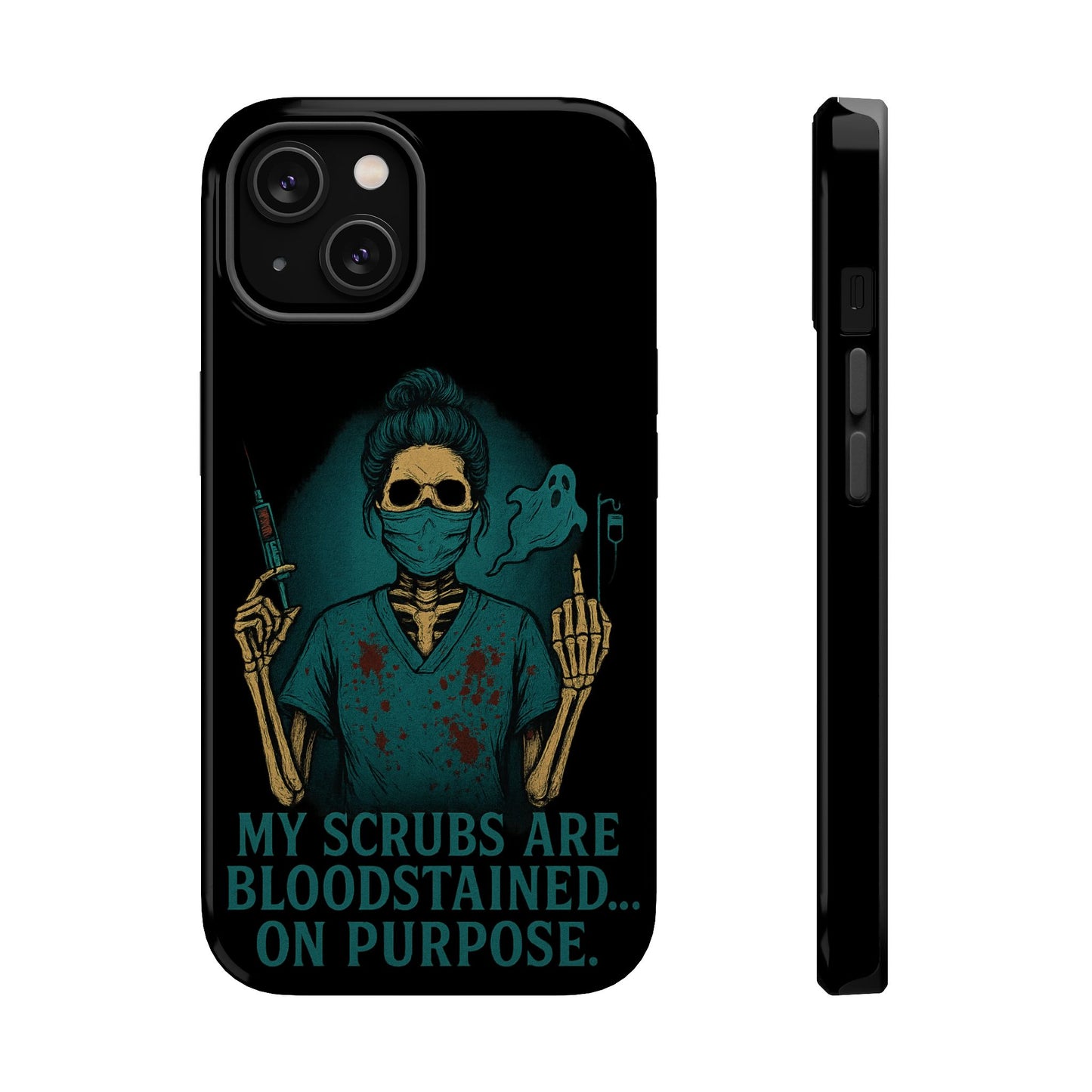 Gothic Nurse Phone Case – My Scrubs Are Bloodstained, Halloween Gift, Medical Humor, Nurse Appreciation, Skull Design, Stylish Tech [...]