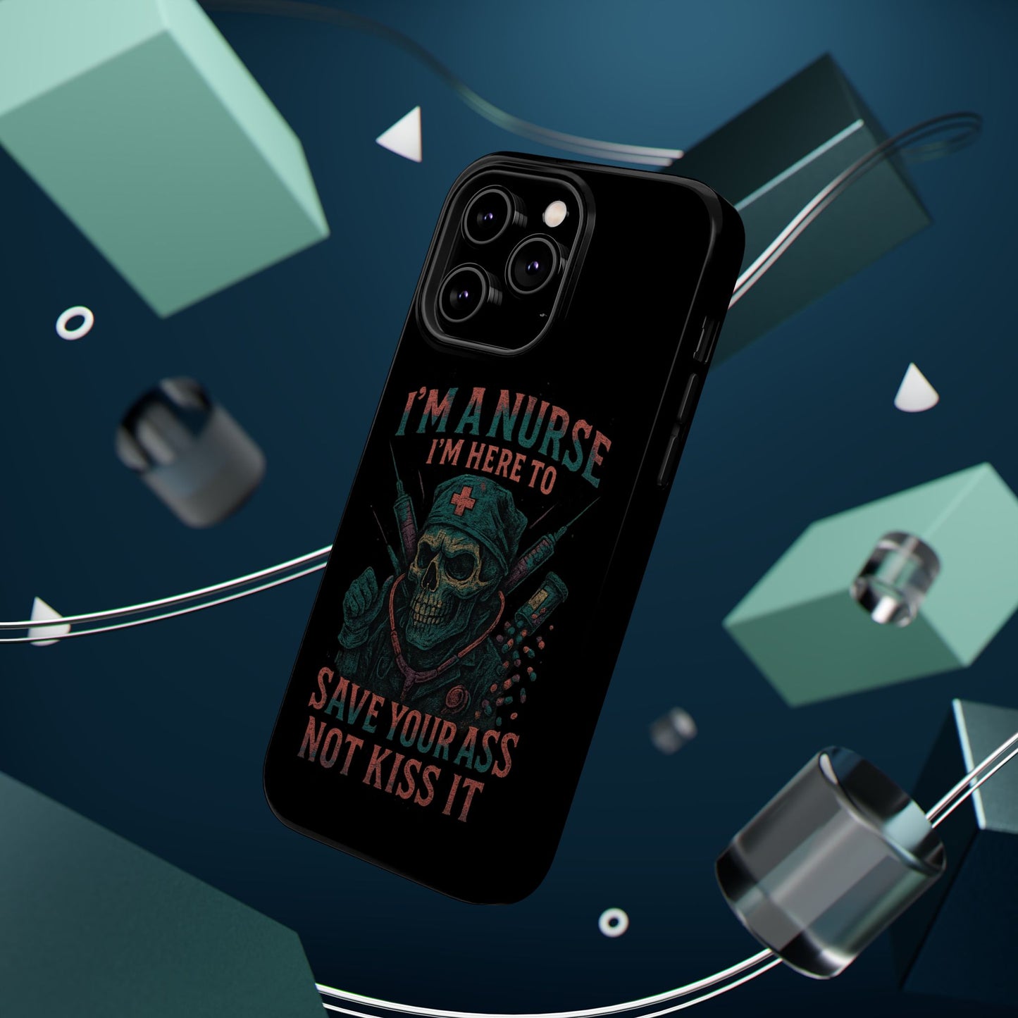 Nurse Humor Phone Case - Magnetic Tough Cases for Healthcare Professionals, Funny Nurse Gifts, Medical Gear, Supportive Nurse Accessories