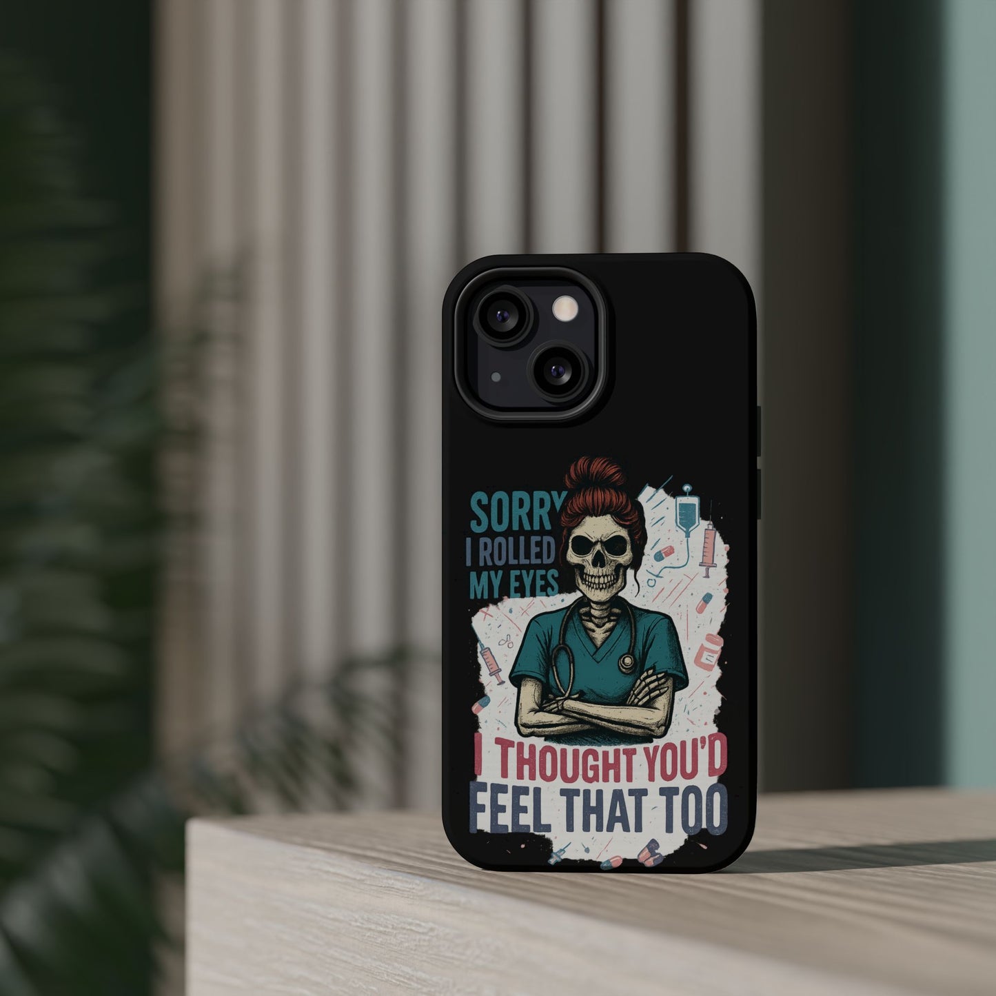 Funny Nurse Phone Case - Magnetic Tough Cases for Healthcare Workers, Gift for Nurses, Medical Humor, Halloween Accessory, Nurse [...]