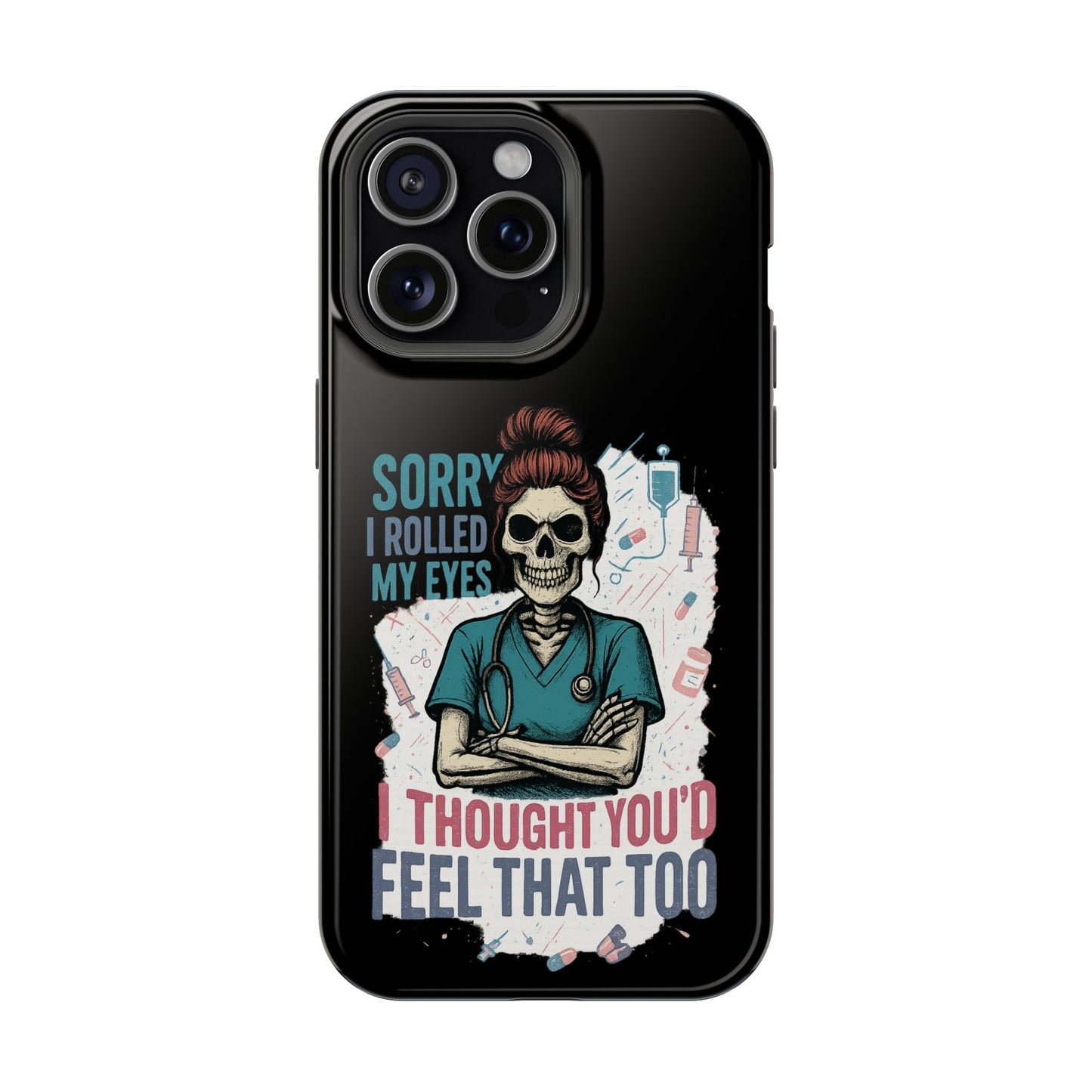 Funny Nurse Phone Case - Magnetic Tough Cases for Healthcare Workers, Gift for Nurses, Medical Humor, Halloween Accessory, Nurse [...]