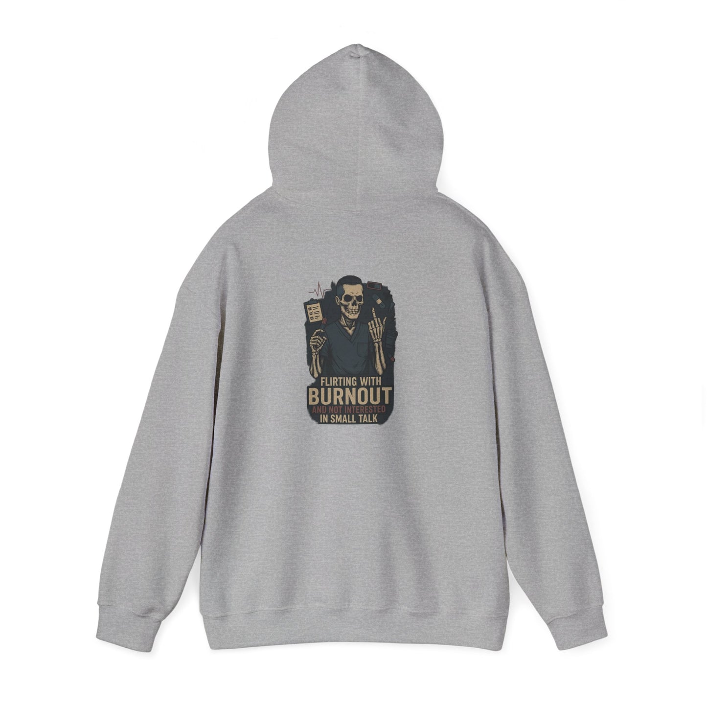“Flirting With Burnout and Not Interested in Small Talk” – Men’s Chaos Hoodie