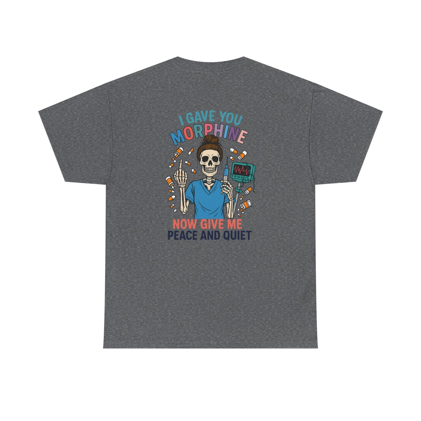 Skull Graphic Tee, Funny T-Shirt for Halloween, Unisex Cotton Shirt, Gift for Med Students, Unique Casual Wear