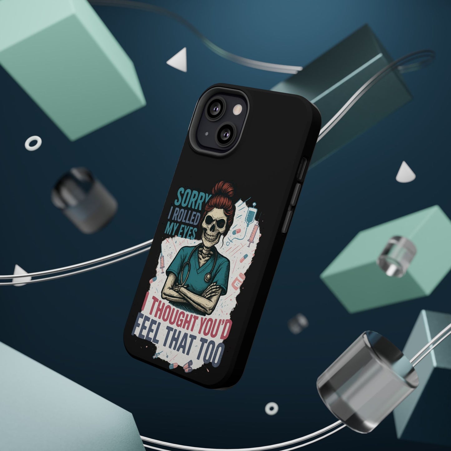 Funny Nurse Phone Case - Magnetic Tough Cases for Healthcare Workers, Gift for Nurses, Medical Humor, Halloween Accessory, Nurse [...]