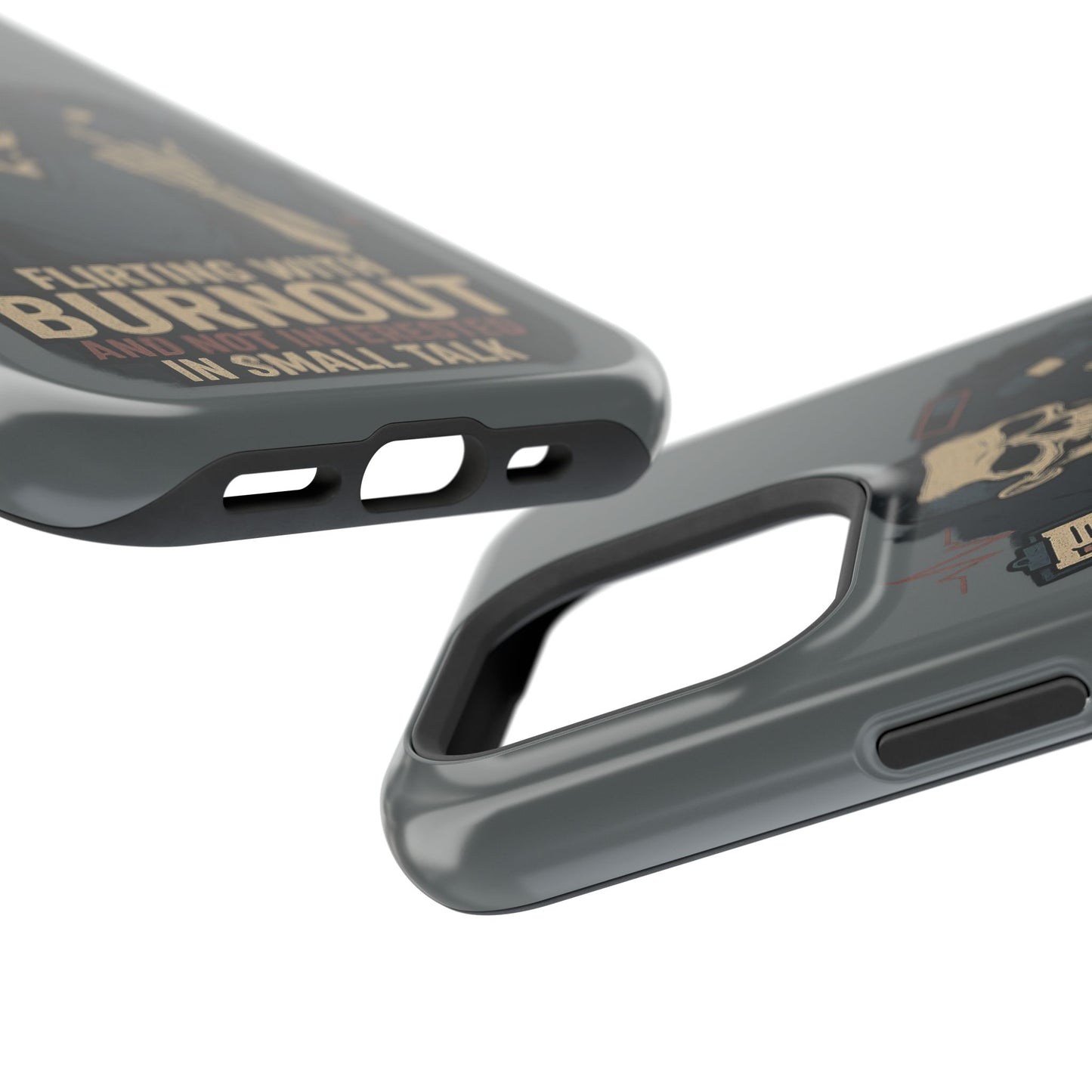 “Flirting With Burnout and Not Interested in Small Talk” – Men’s Nurse Phone Case