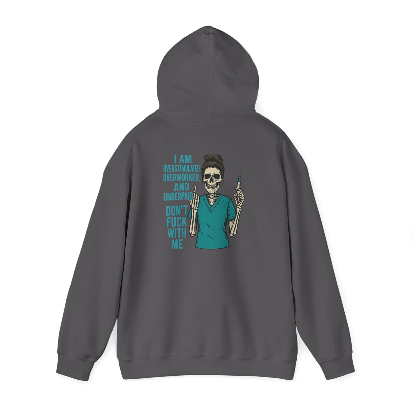 Skeleton Vibe Hoodie | Unisex Heavy Blend Sweatshirt | Funny Gift for Stress Relief | Humor for Overwhelmed Souls | Comfortable Casual [...]