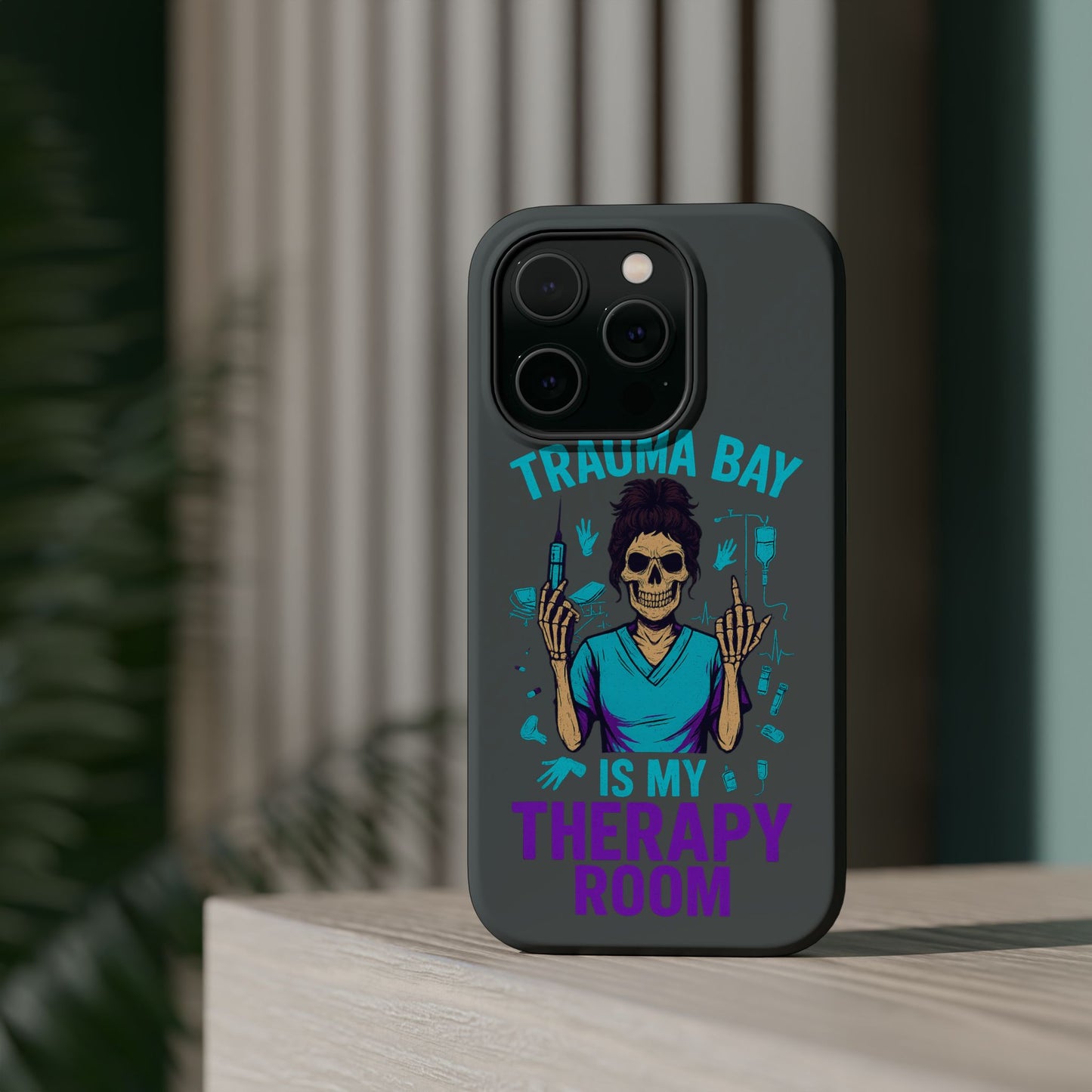 Magnetic Phone Case: Trauma Bay Is My Therapy Room - Perfect for Medical Professionals, Gifts for Nurses[...]