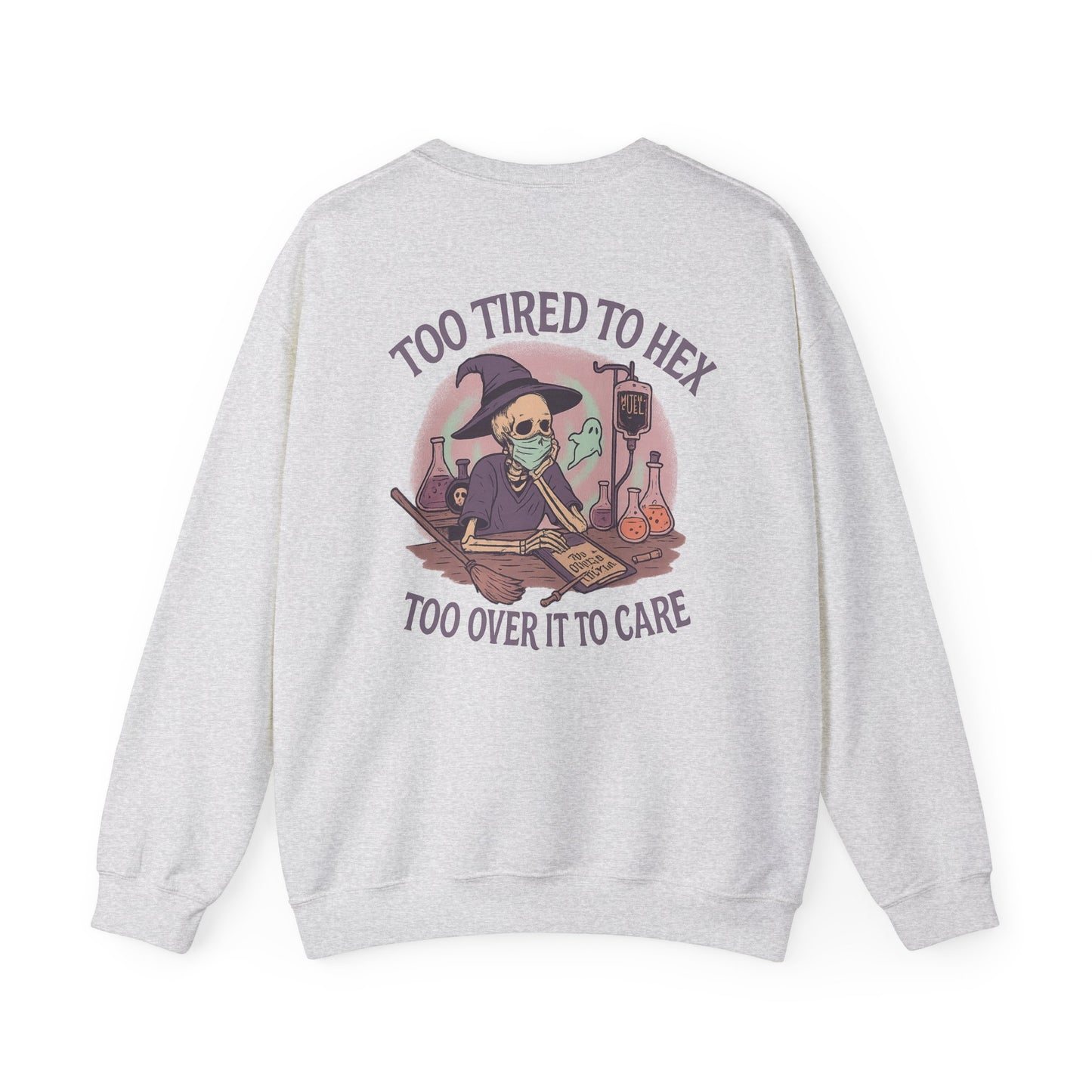 Too Tired to Hex Sweatshirt | Unisex Heavy Blend Crewneck | Witchy Graphic Sweater for Halloween | Perfect Gift for Her | Cozy Casual [...]